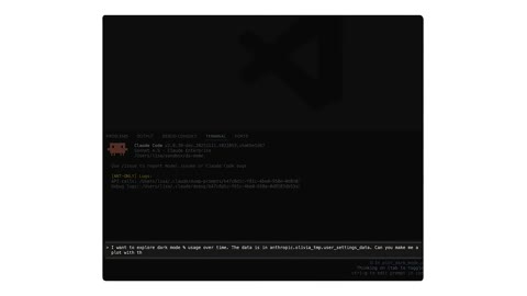 Beat 17: First prompt typed