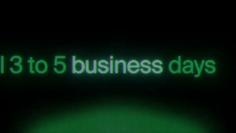 Beat 3: 3 to 5 business days