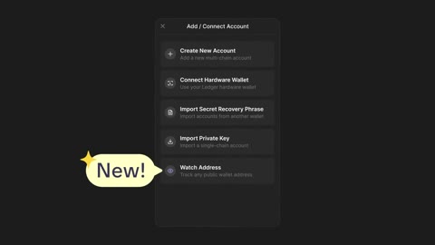 Beat 4: Add account menu