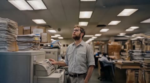Beat 11: Man at copier