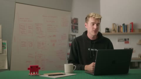 Beat 7: Working at laptop