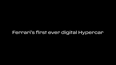 Beat 1: Digital Hypercar line