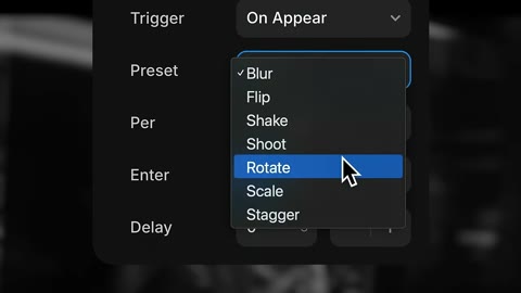 Beat 9: Text Effect panel