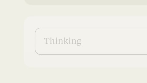 Beat 8: Thinking appears