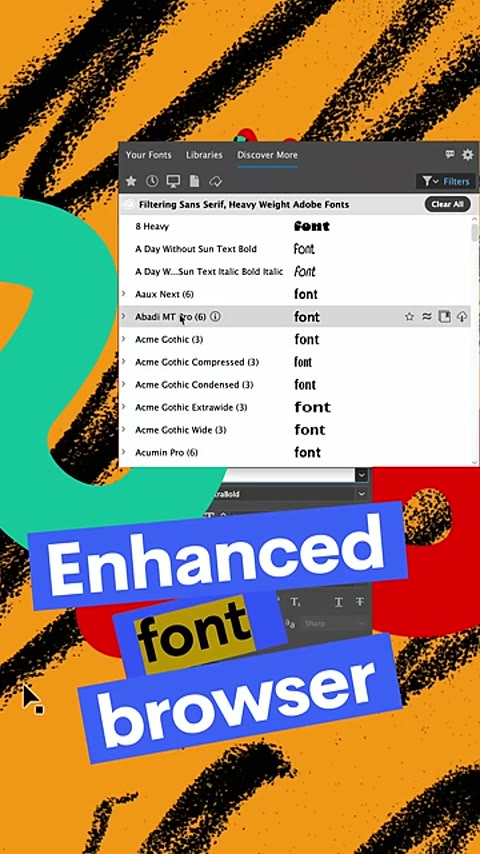 Beat 15: Font list
