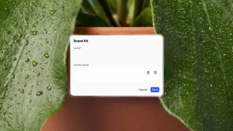 Beat 5: Brand Kits menu