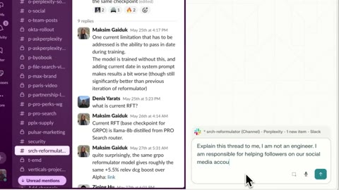 Beat 10: Slack thread