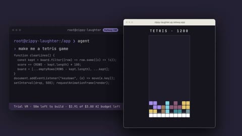 Beat 5: Agent builds Tetris