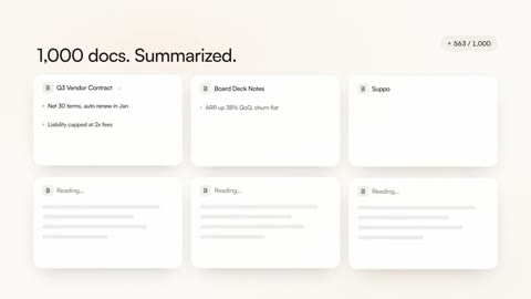 Beat 9: 1,000 docs