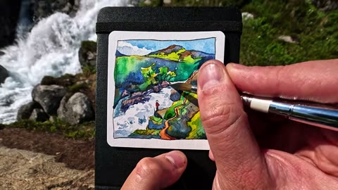 Beat 18: Waterfall painting