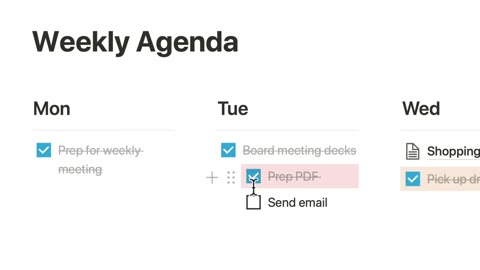 Beat 8: Weekly Agenda