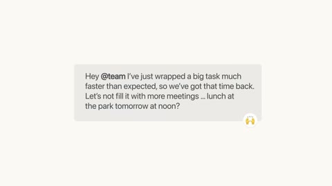 Beat 25: Team message