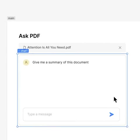 Beat 6: Ask PDF chat