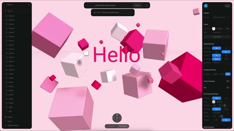 Beat 12: Pale pink cubes