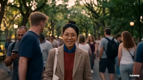 Beat 4: Woman in crowd