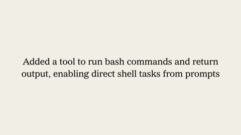 Beat 9: Bash tool