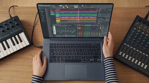 Beat 3: Laptop overhead