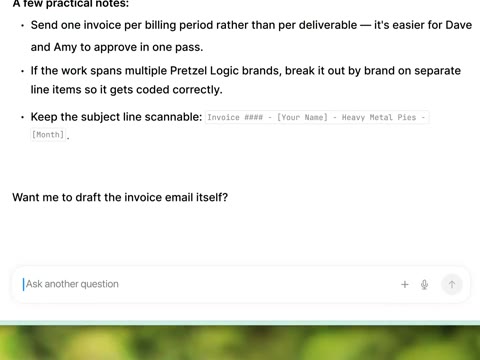 Beat 16: Invoice answer