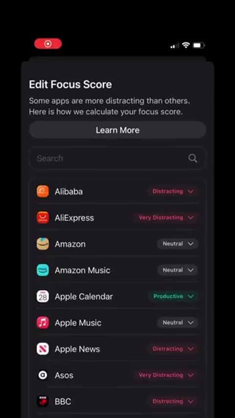 Beat 2: Edit Focus Score