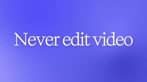 Beat 1: Never edit video alone again