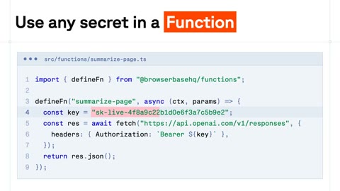Beat 5: Hard-coded key