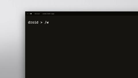 Beat 2: Typed command