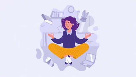 Beat 7: Meditating woman