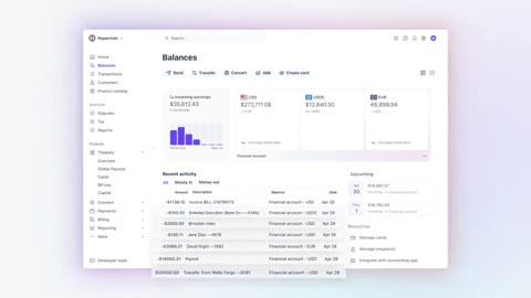 Beat 22: Balances dashboard