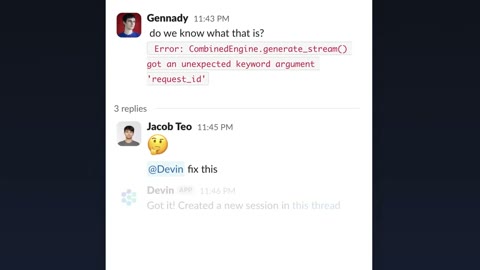 Beat 5: Slack thread