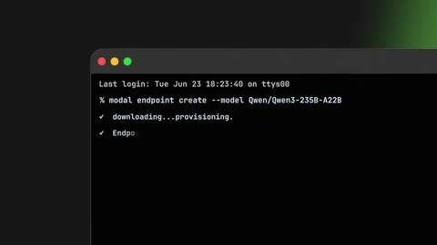 Beat 5: Terminal appears