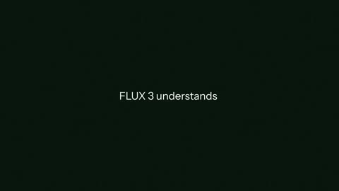 Beat 14: FLUX 3 understands